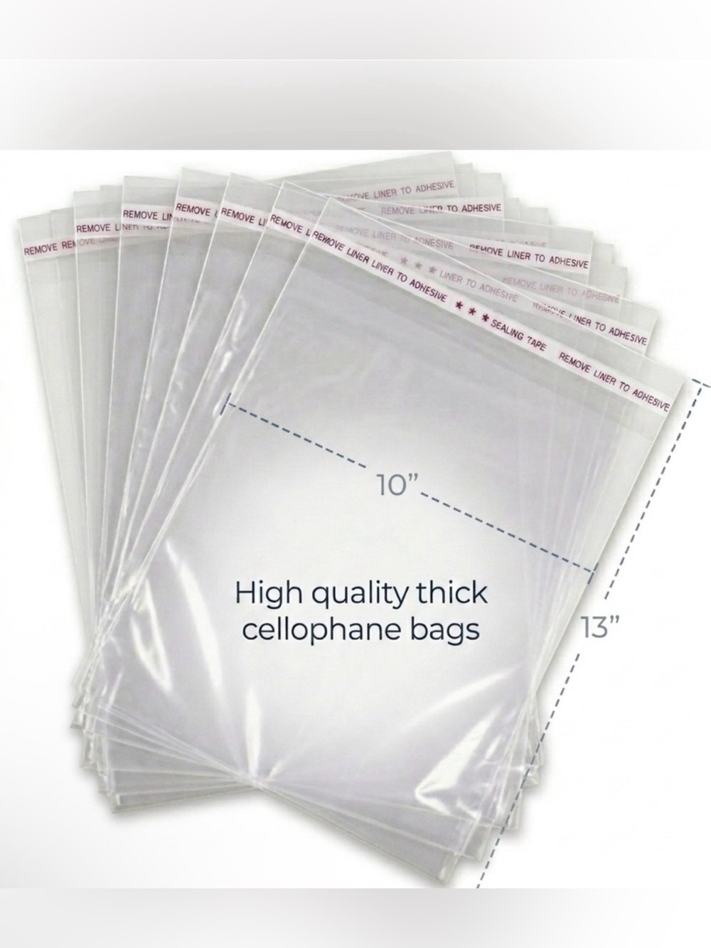175PC Bundle. 25 Poly Mailers, 25 Cellophane Bags, 25 Cards & 100 Stickers - Picture 3 of 7